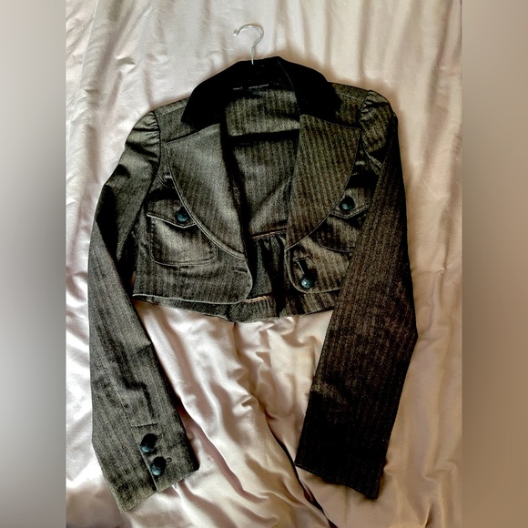 Guess vintage  90s/ Y2K cropped blazer size  small - Picture 1 of 7